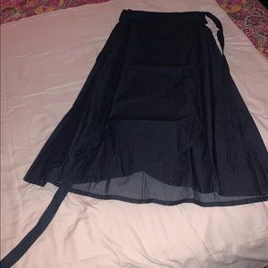 Gap denim wrap around skirt